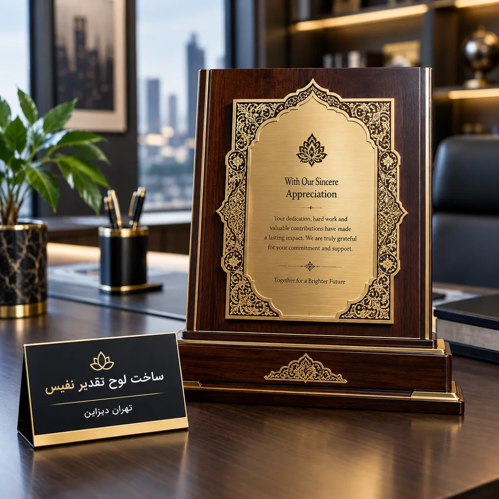 ساخت لوح تقدیر نفیس